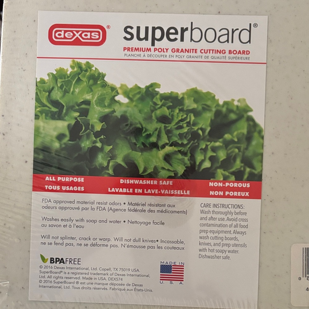 Dexas 9.5 x 15 inch Premium Granite Cutting Board